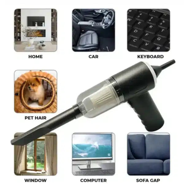 3-in-1 Mini Vacuum – For dust, cars, laptops & more